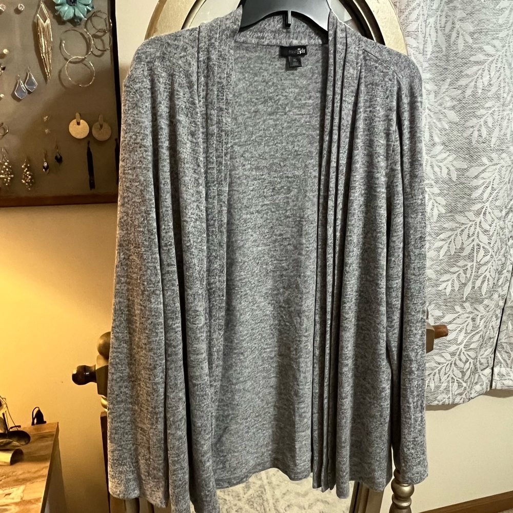 East 5th Heather Gray Women's Cardigan
